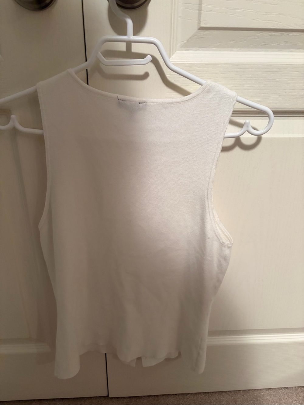 Dynamite Cream Button-Front Ribbed Tank Top - Picture 2 of 2